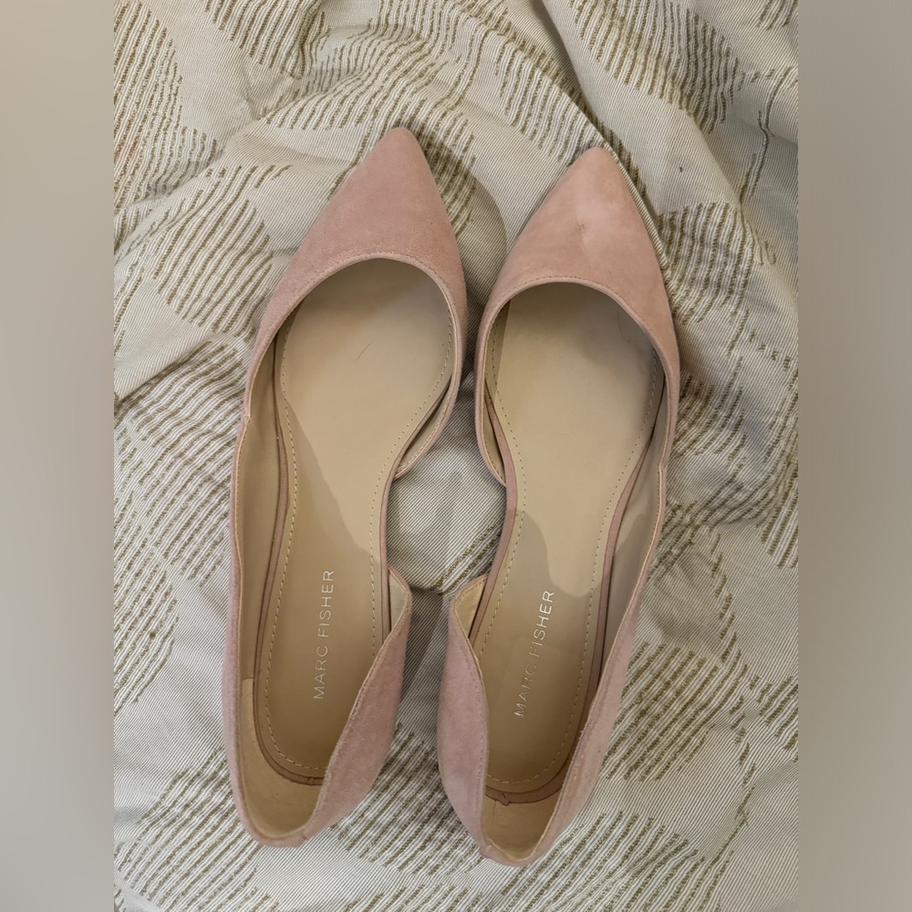 Marc Fisher Pointed Baby Pink Flats